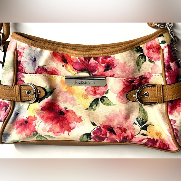 Rosetti Floral Tan Shoulder Bag - Picture 2 of 15